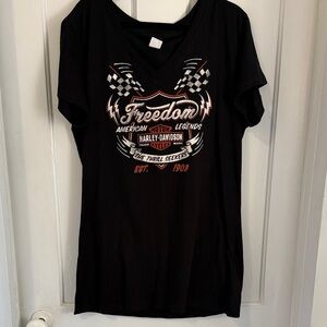 Harley-Davidson Black Freedom Graphic Tee